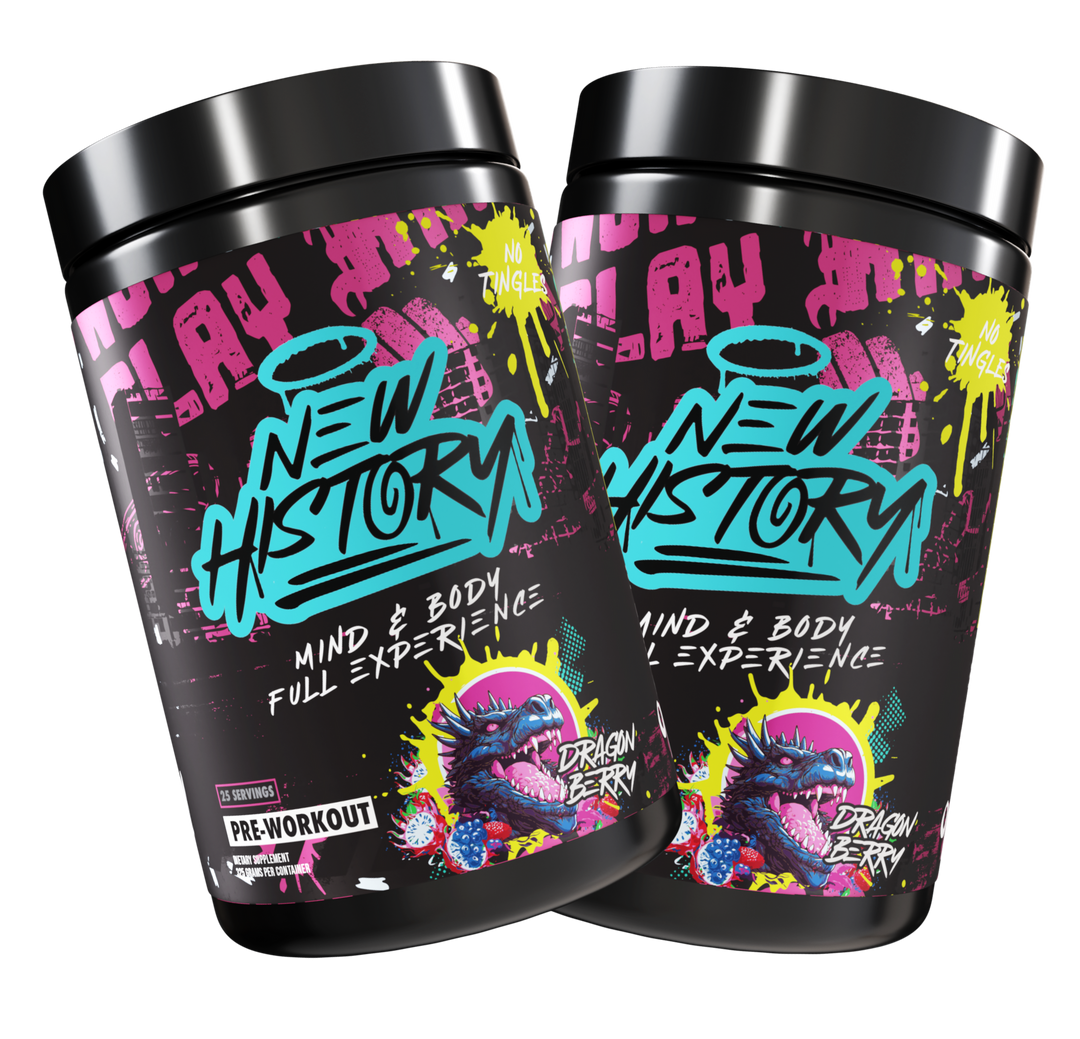New History Pre-Workout (2 Pack) + FREE SHAKER