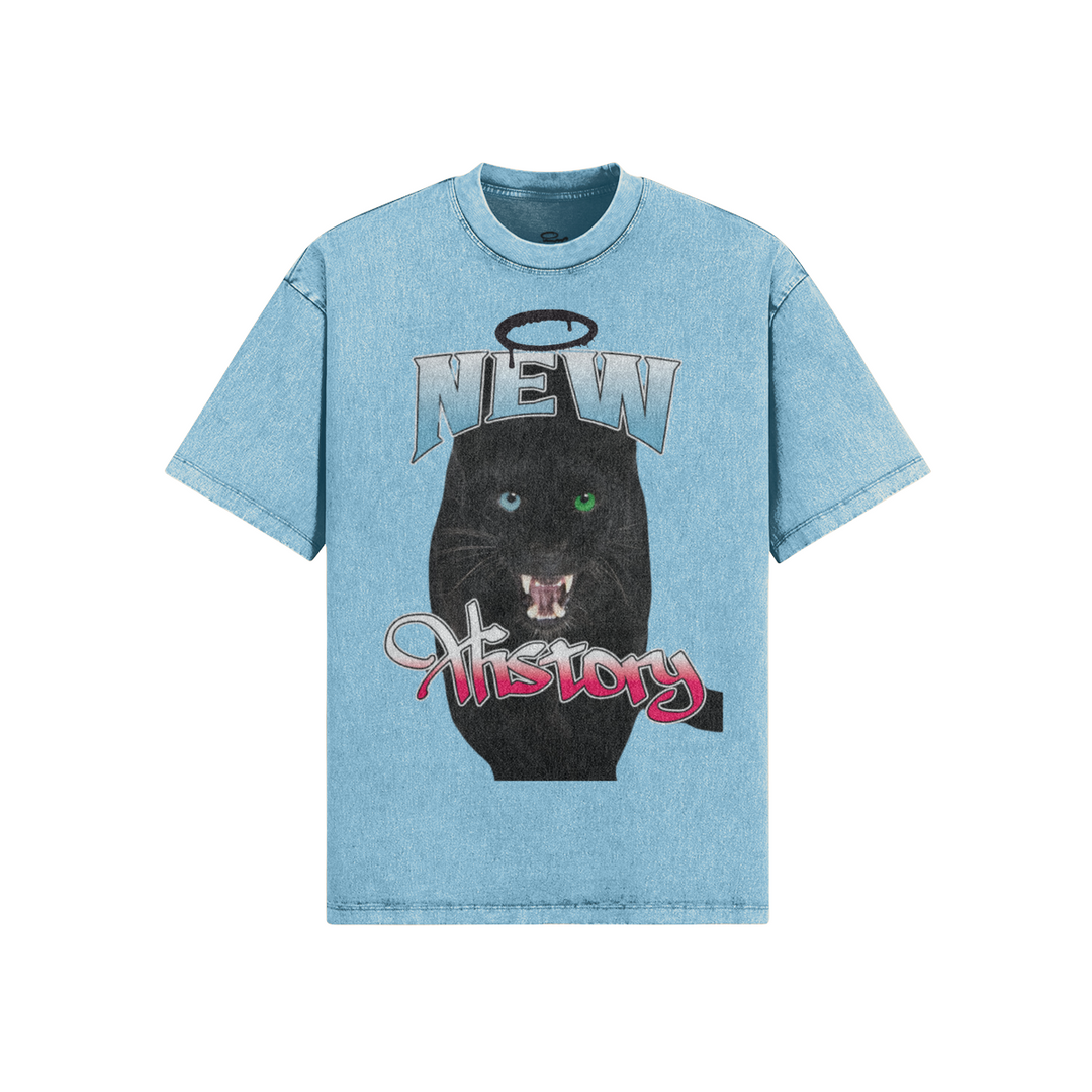 NEW HISTORY SNOW WASH PANTHER PARTY TEE (MADE TO ORDER)