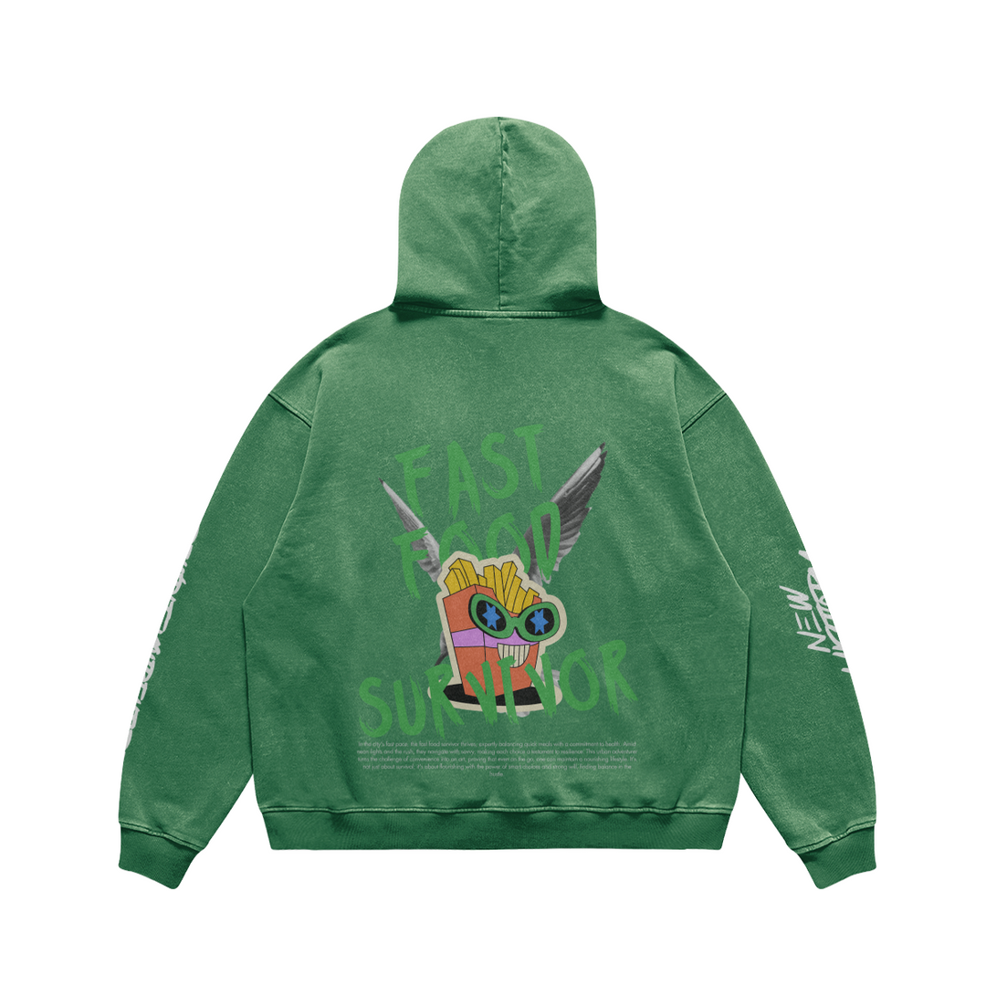 NH FAST FOOD SURVIVOR OVERSIZED HOODIE (MADE TO ORDER)