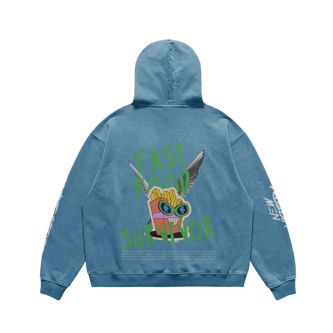 NH FAST FOOD SURVIVOR OVERSIZED HOODIE (MADE TO ORDER)