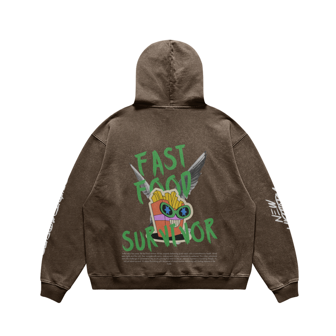 NH FAST FOOD SURVIVOR OVERSIZED HOODIE (MADE TO ORDER)